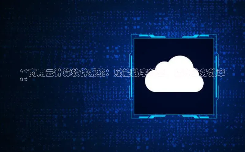 杏鑫是正规彩票平台吗百度翻译App**商用云计算软件系统：赋能数字转型，提升业务效率
**